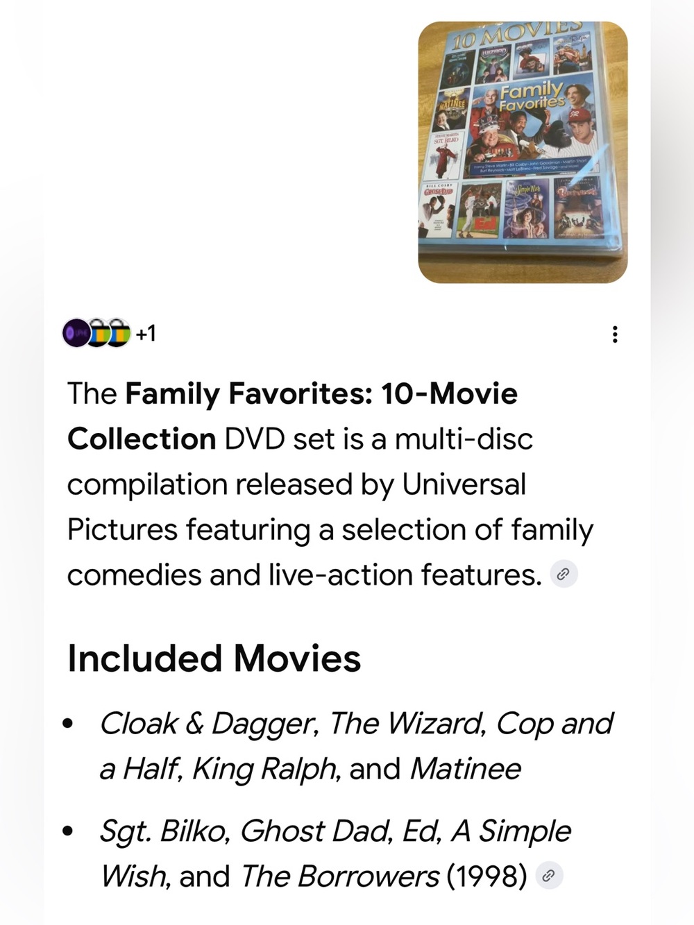 #2895**Family Favorites 10-Movie Collection – Blue - Picture 4 of 15